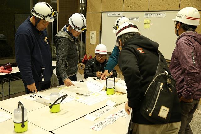 本部での負傷者の救助・搬送協議