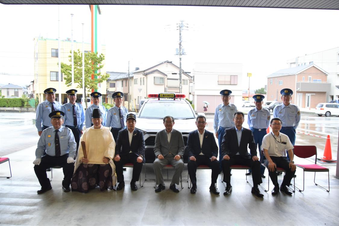 小野建設寄贈車両納車式２