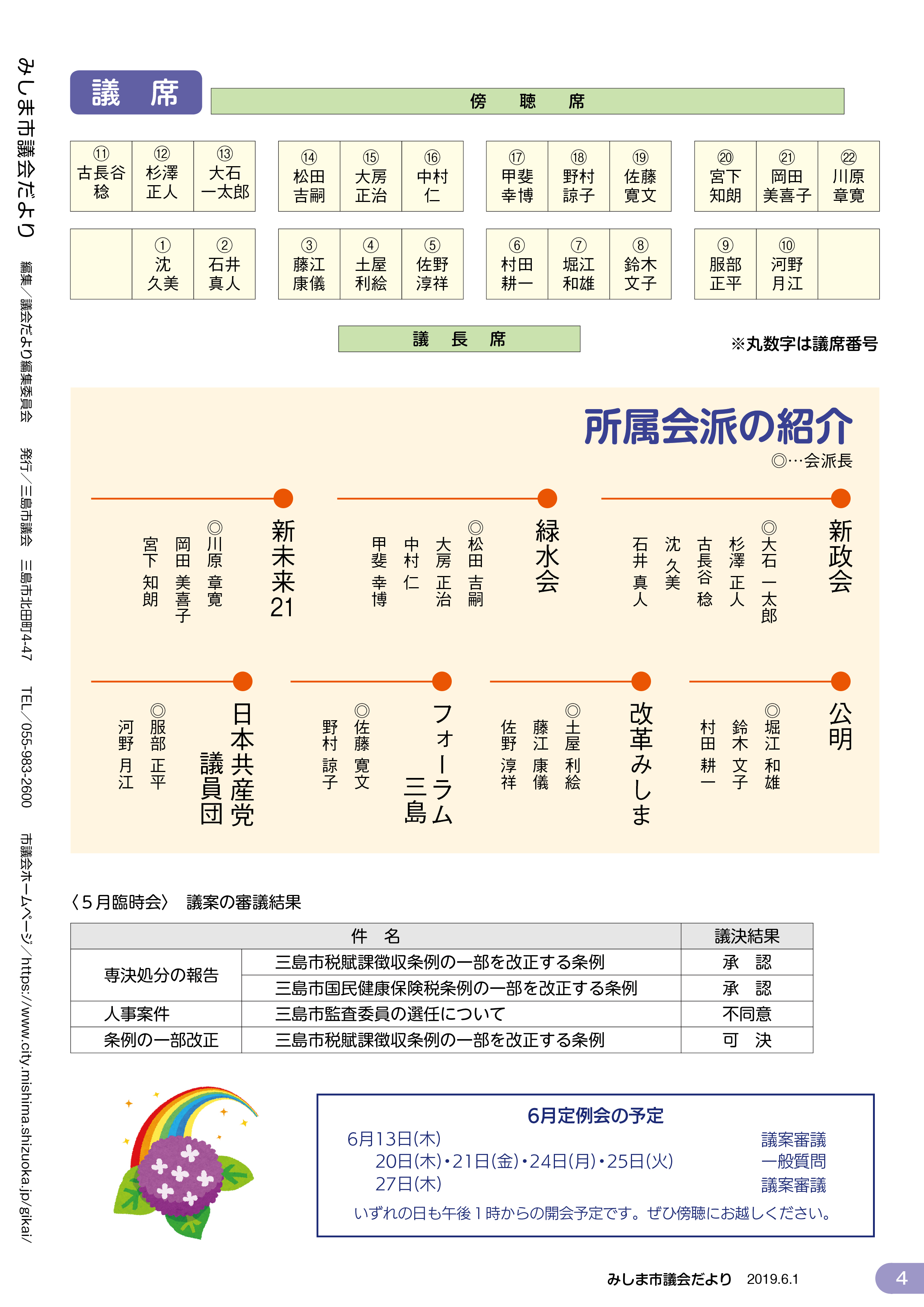 広報みしま各ページ画像