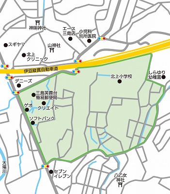 ゾーン３０地図（北上小）