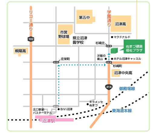 沼津夜間救急医療センターマップ