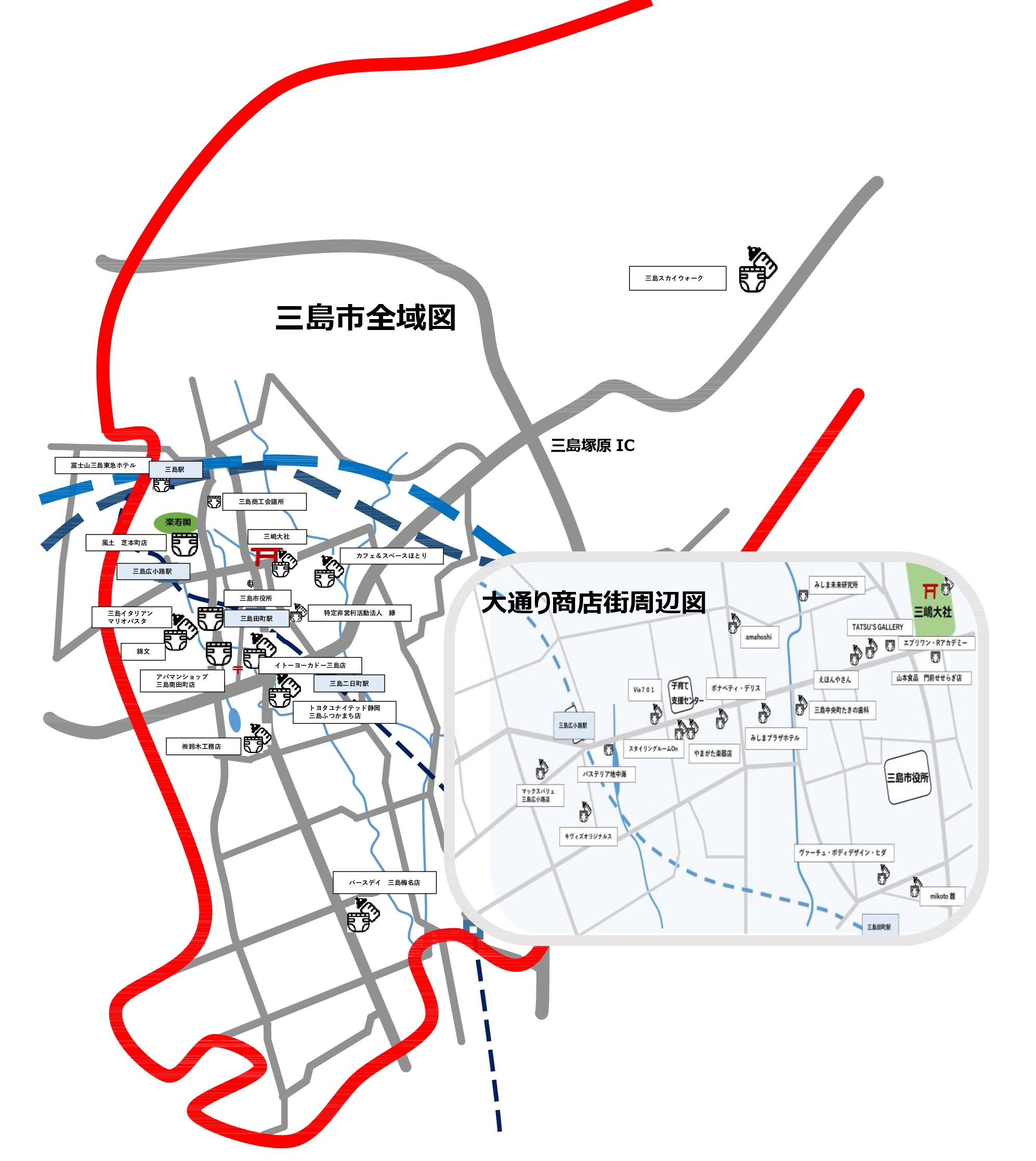 あかちゃんのへや地図（令和6年5月10日時点）