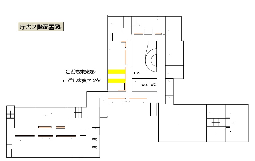 こども未来課の案内図