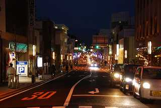 大通り商店街の夜景