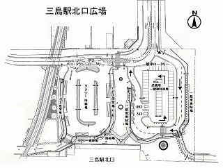 北口広場平面図