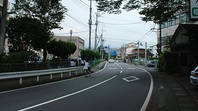 下土狩文教線（工事前の写真）