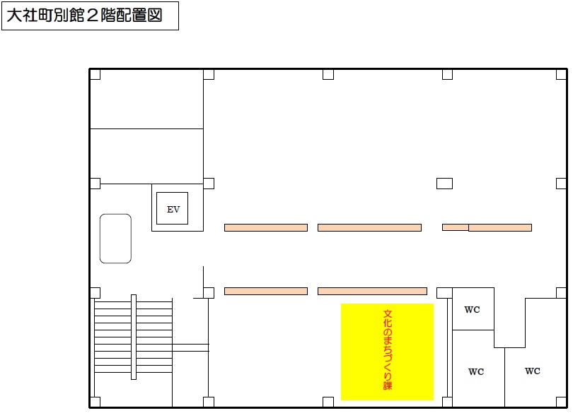 文化のまちづくり課の案内図