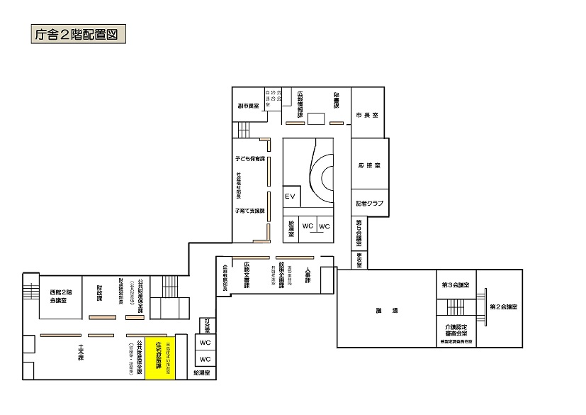 三島住まい推進室の案内図