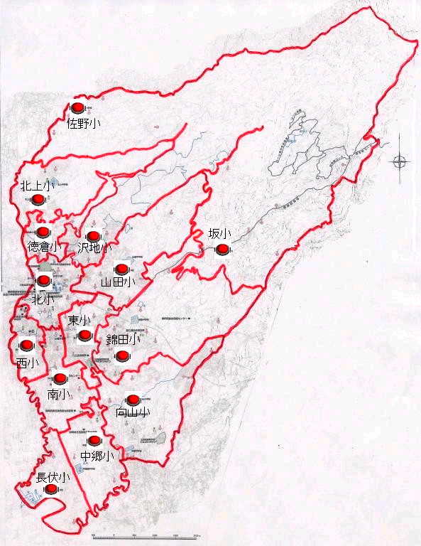 小学校学区図