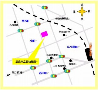 西幼稚園の案内図