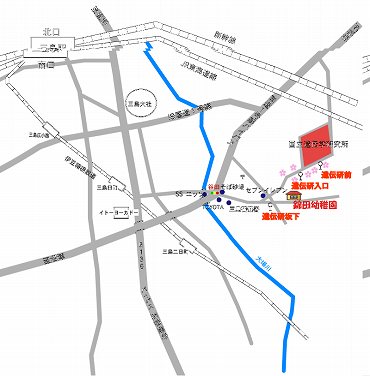 錦田幼稚園の案内図