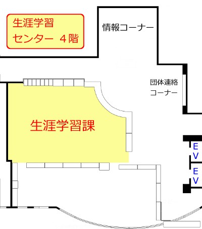 生涯学習課の案内図