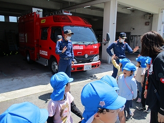 写真：消防署見学