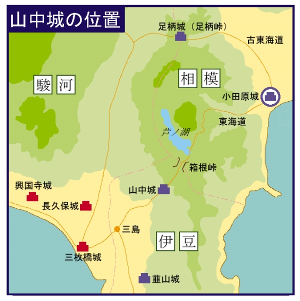 山中城の位置