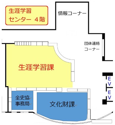 文化財課の案内図