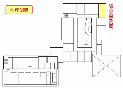 議会事務局の案内図